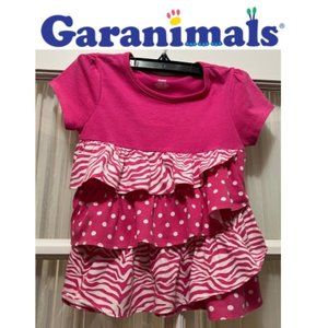 Garanimals pink & white top with ruffled layers. Girls' size 5T